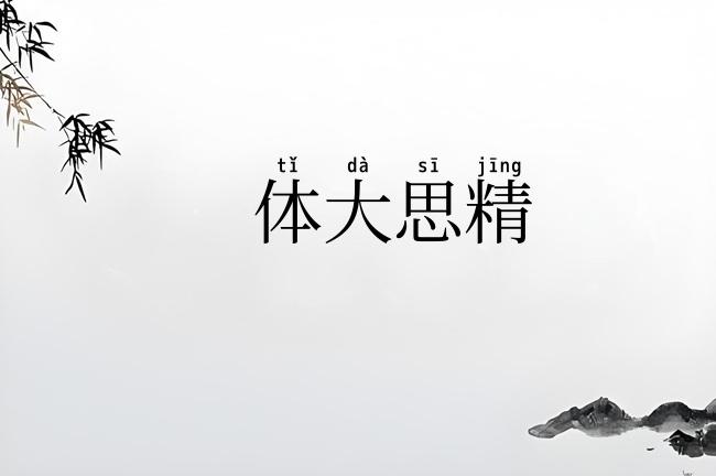 体大思精