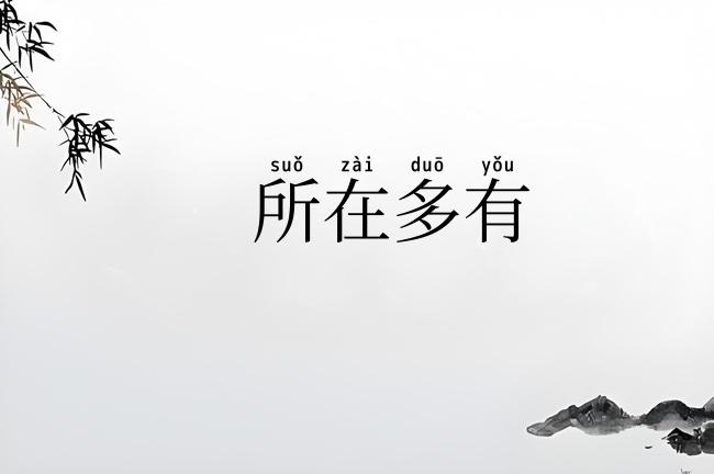 所在多有
