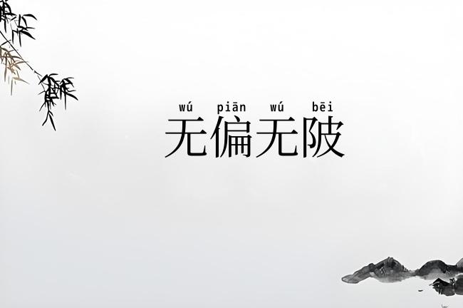 无偏无陂