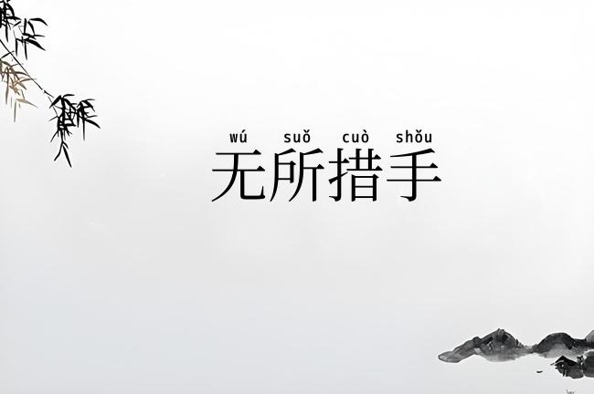 无所措手