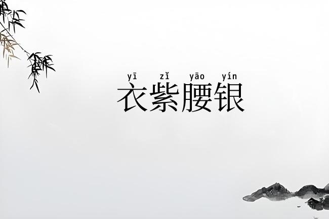 衣紫腰银