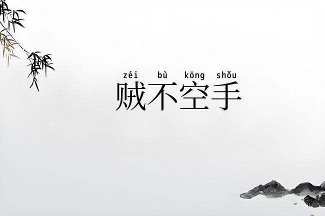 贼不空手
