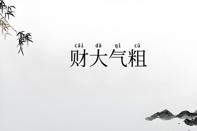 财大气粗